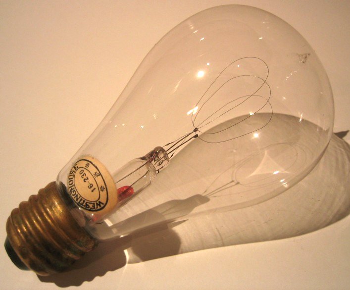 230v Westinghouse Carbon Light Bulb